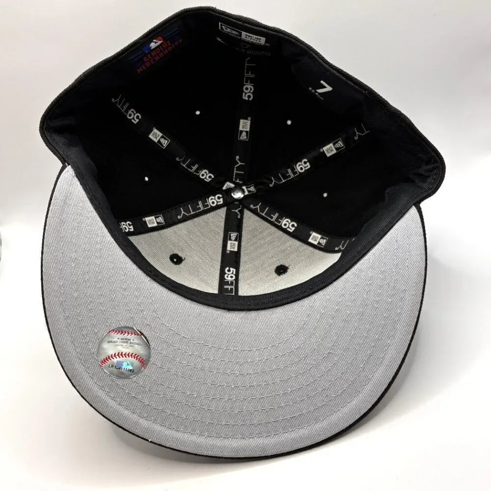 Florida Marlins MLB New Era 59Fifty On-field Fitted Hat Size 7 - Black Graffiti